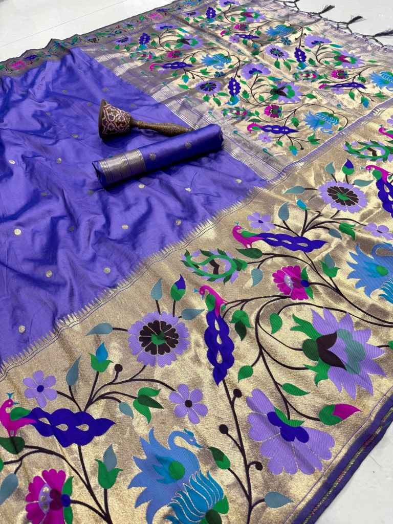 PURE SOFT KANCHIVRAM PETHANI SILK ZARI WEAVING SAREE 2