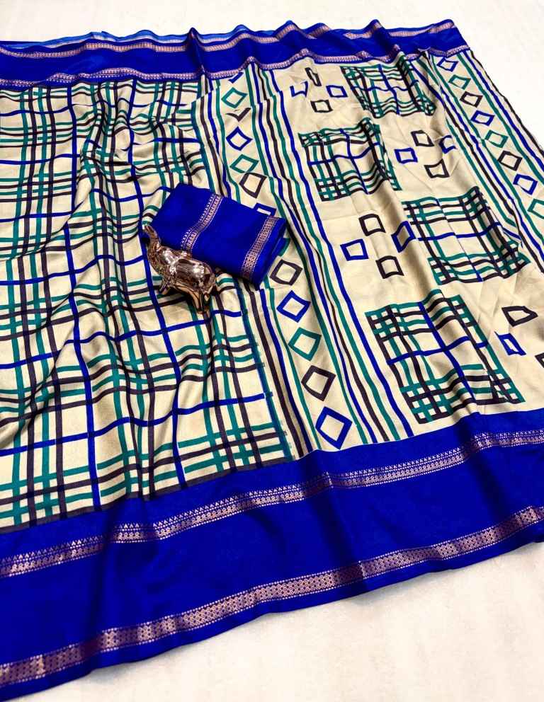 PURE SOFT TUSSAR KASHMIRI PRINT SAREE