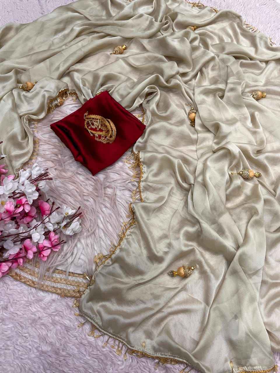 RANGOLI SILK LATKAN WORK SAREE