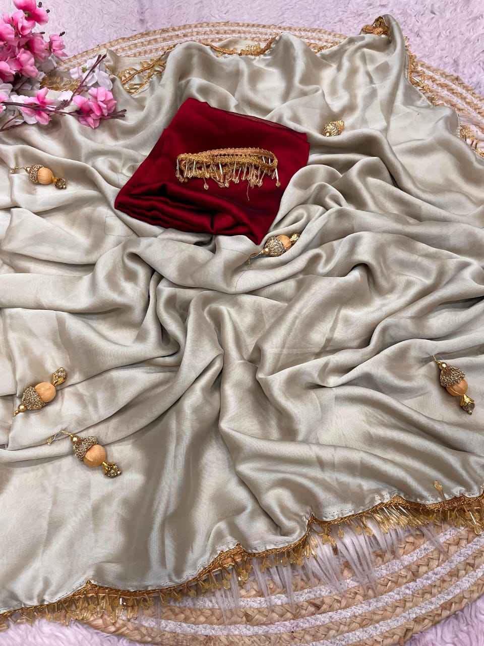 RANGOLI SILK LATKAN WORK SAREE