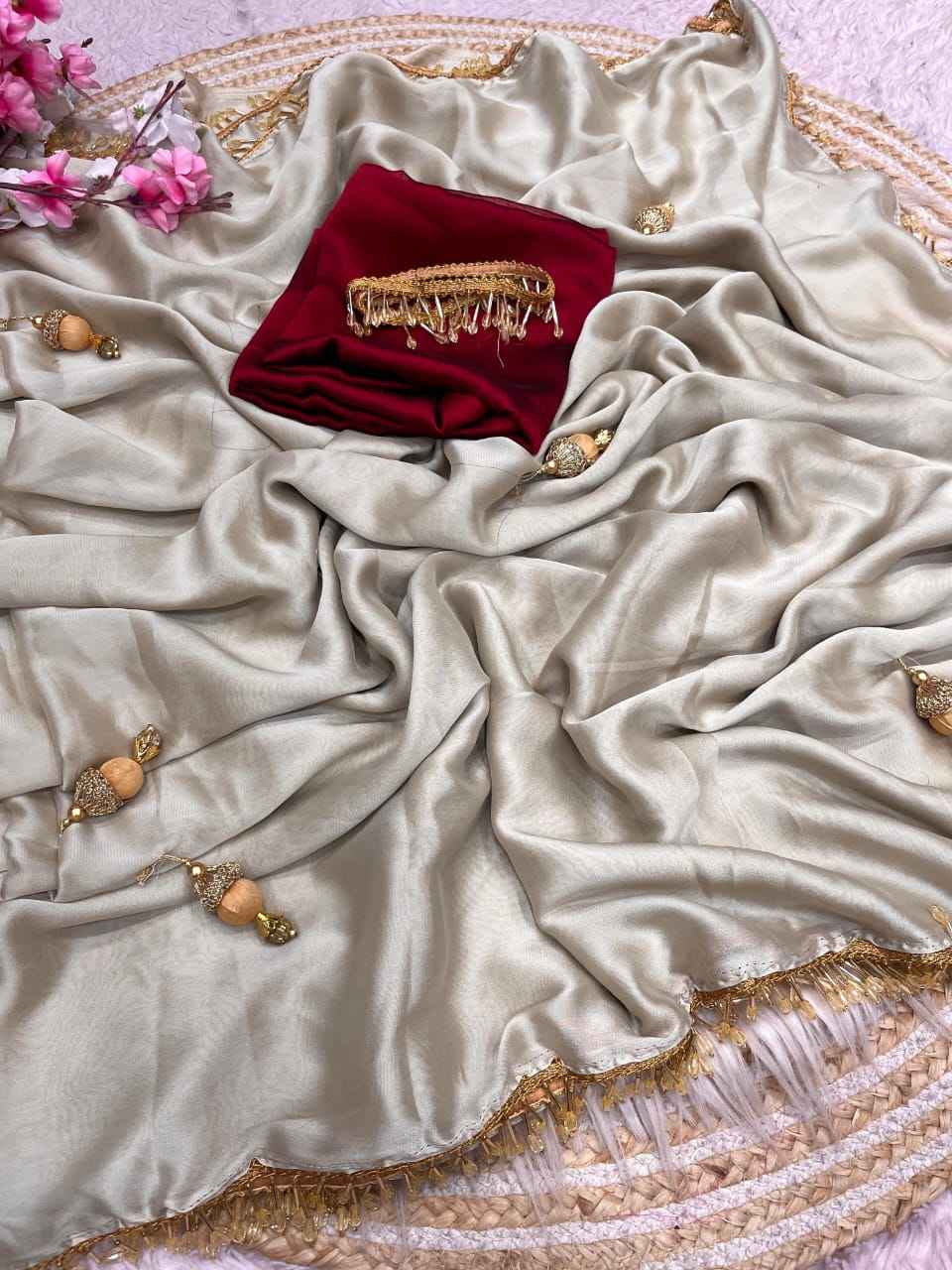 RANGOLI SILK LATKAN WORK SAREE