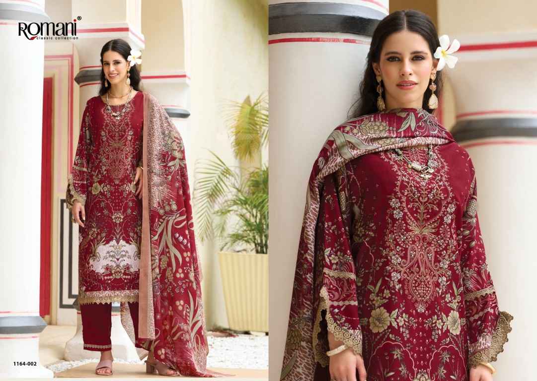 ROMANI AARZU VOL-37 SOFT COTTON DIGITAL PRINTED EMBROIDERY DRESS MATERIAL 