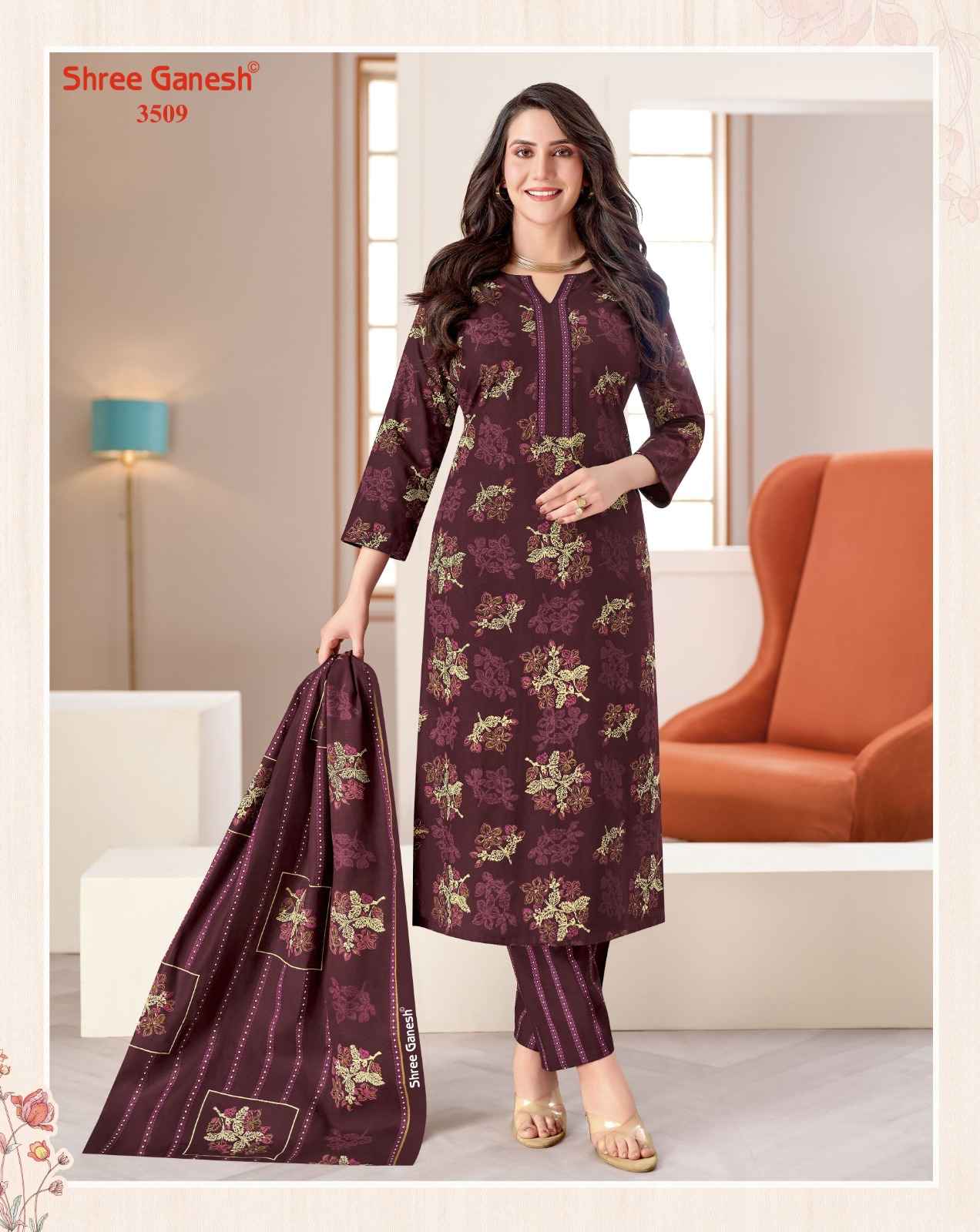 SHREE GANESH SAMAIRA VOL-25 PURE COTTON PRINTED DRESS MATERIAL 