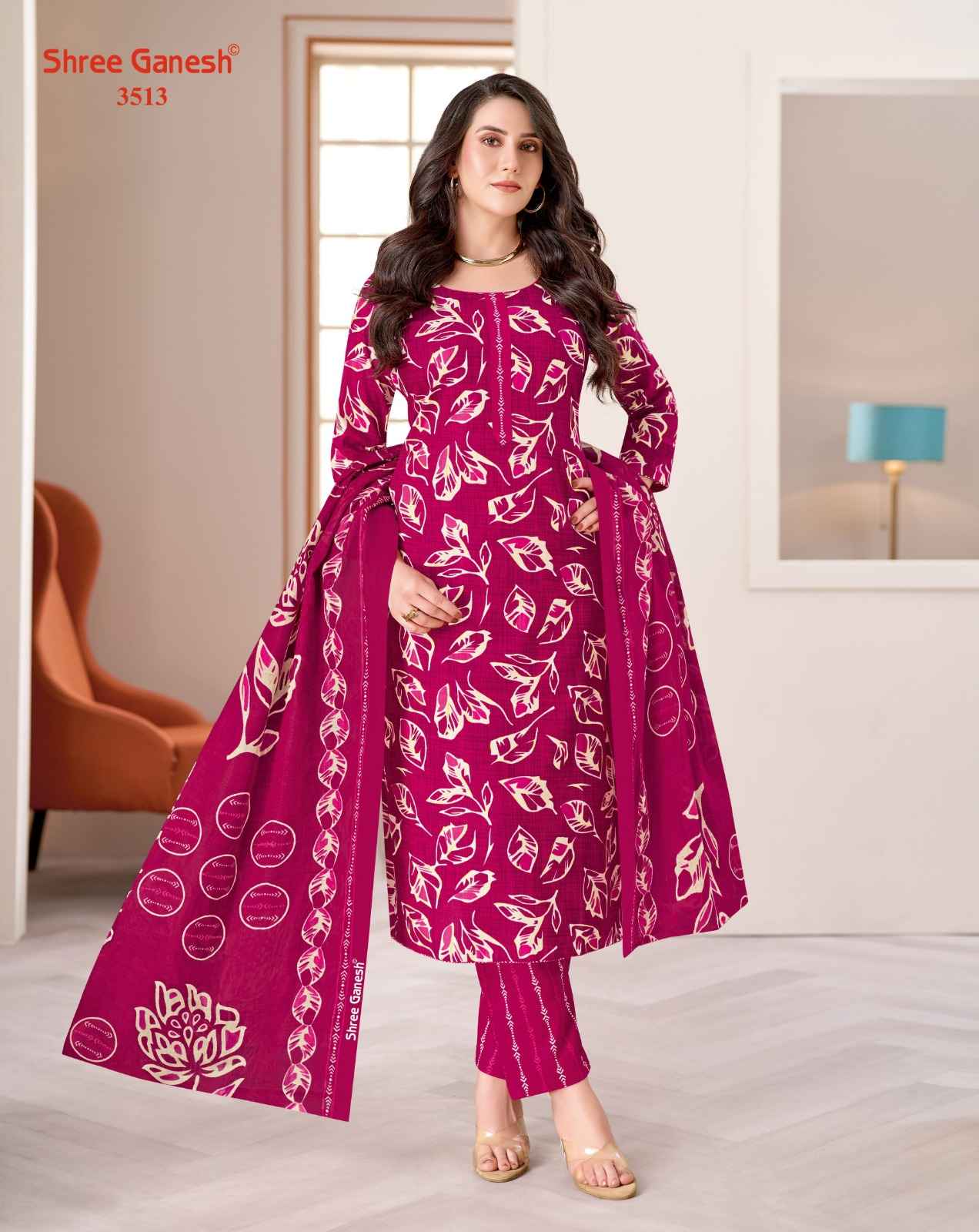 SHREE GANESH SAMAIRA VOL-25 PURE COTTON PRINTED DRESS MATERIAL 
