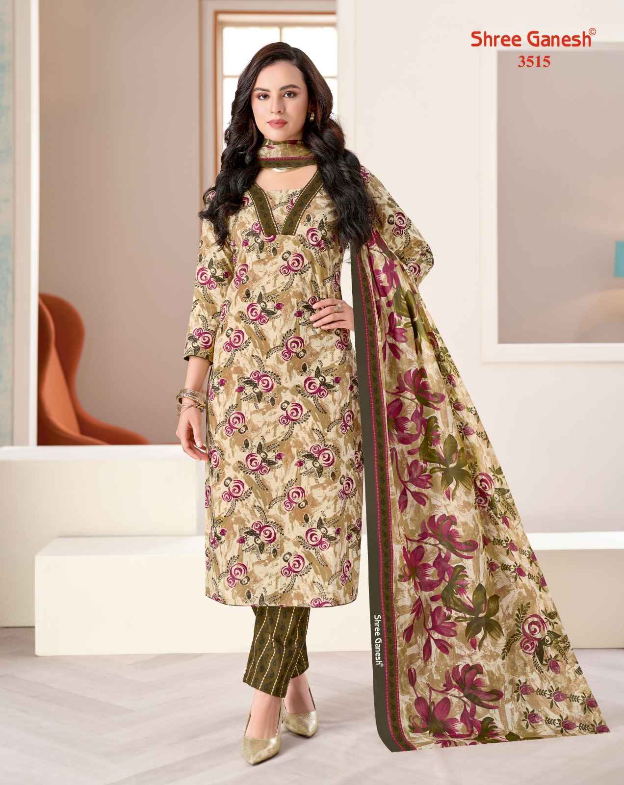 SHREE GANESH SAMAIRA VOL-25 PURE COTTON PRINTED DRESS MATERIAL 