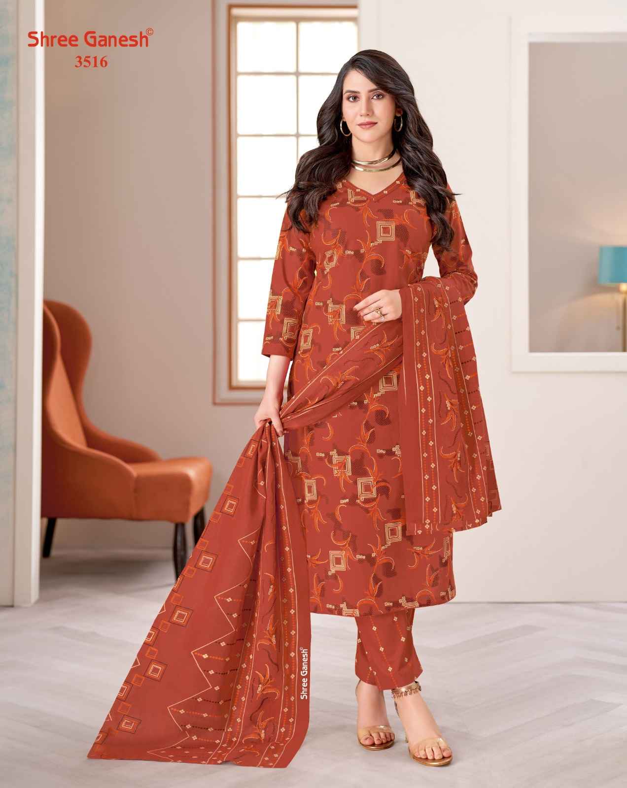 SHREE GANESH SAMAIRA VOL-25 PURE COTTON PRINTED DRESS MATERIAL 
