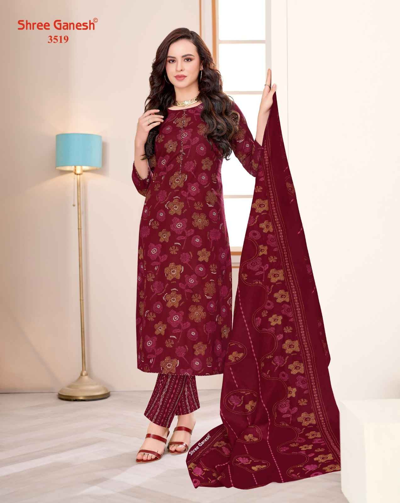 SHREE GANESH SAMAIRA VOL-25 PURE COTTON PRINTED DRESS MATERIAL 