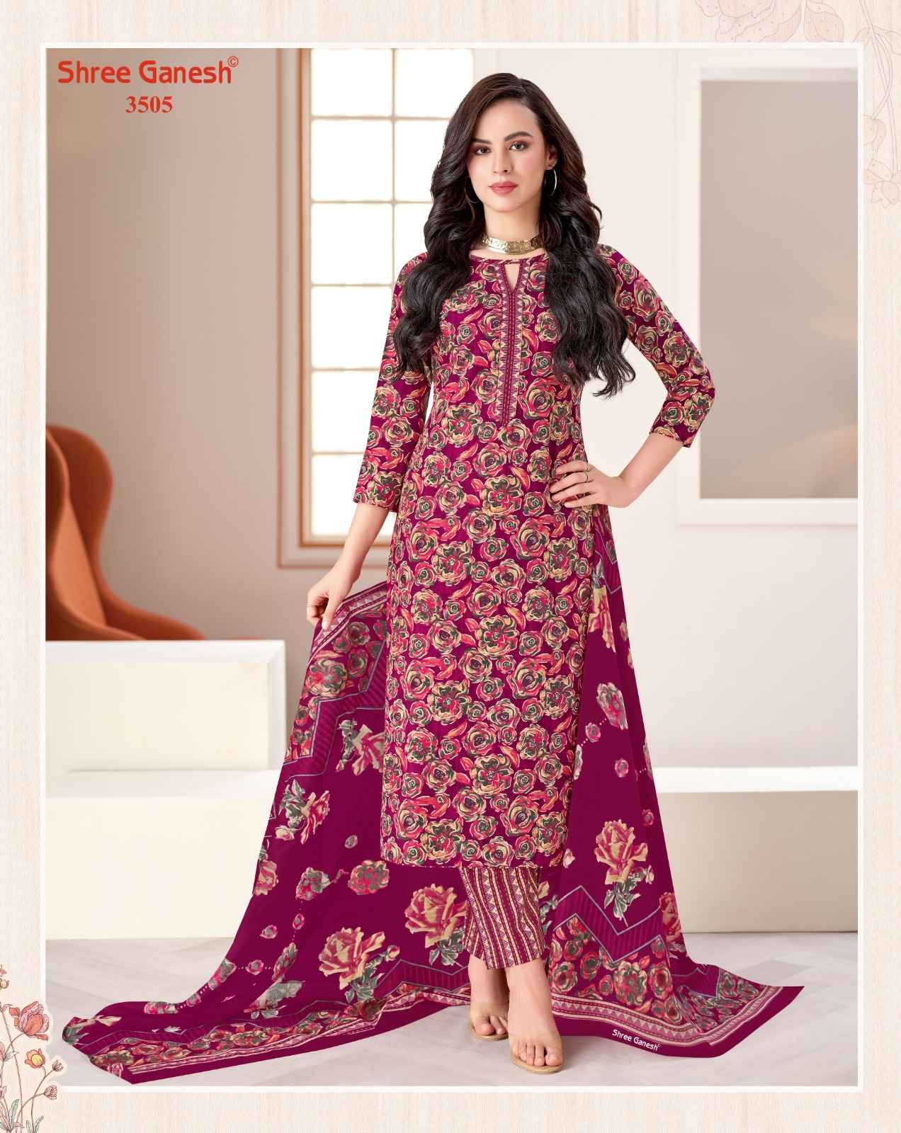 SHREE GANESH SAMAIRA VOL-25 PURE COTTON PRINTED DRESS MATERIAL 
