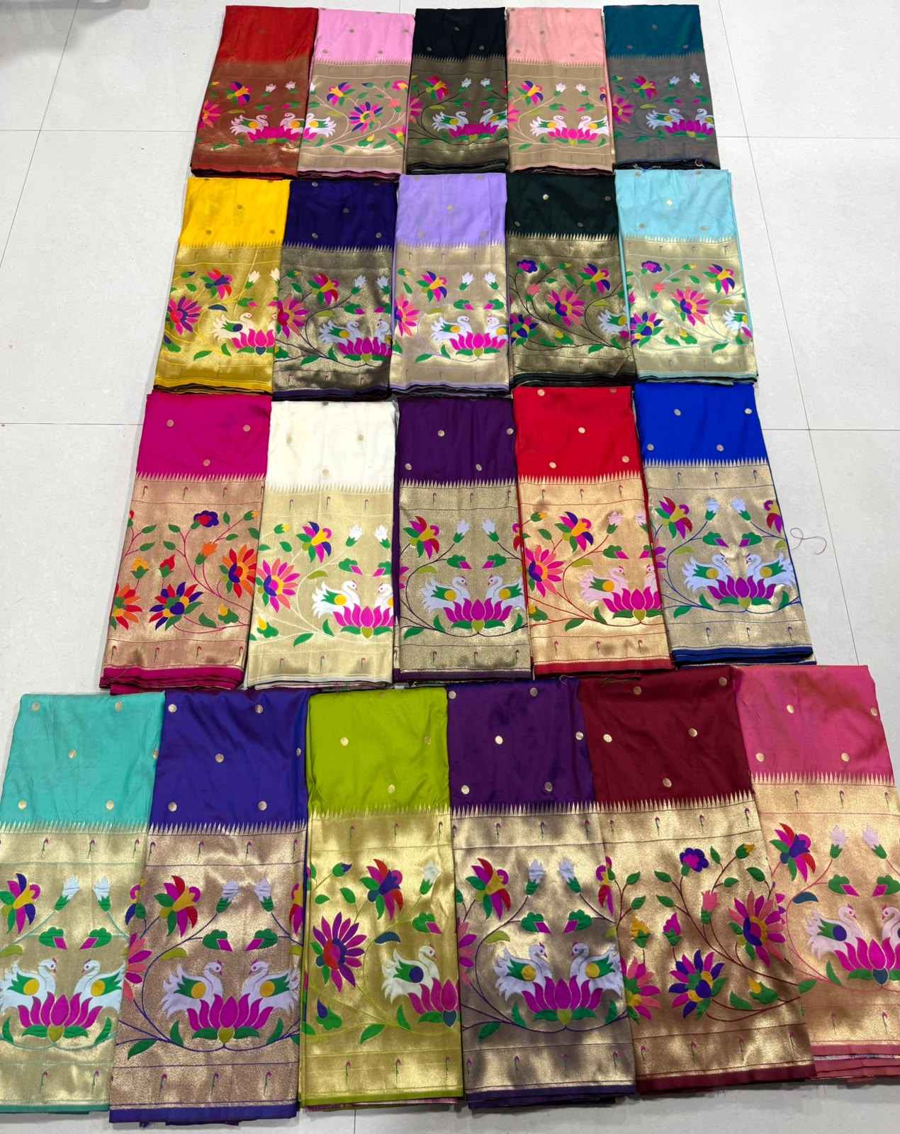 SOFT BANARASI PAITHANI SILK ZARI WEAVING UNSTICH LAHENGA CHOLI 2