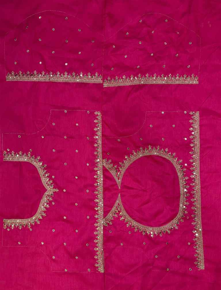 SOFT CHINNON SEQUINS AND DORI EMBROIDERY WORK SAREE