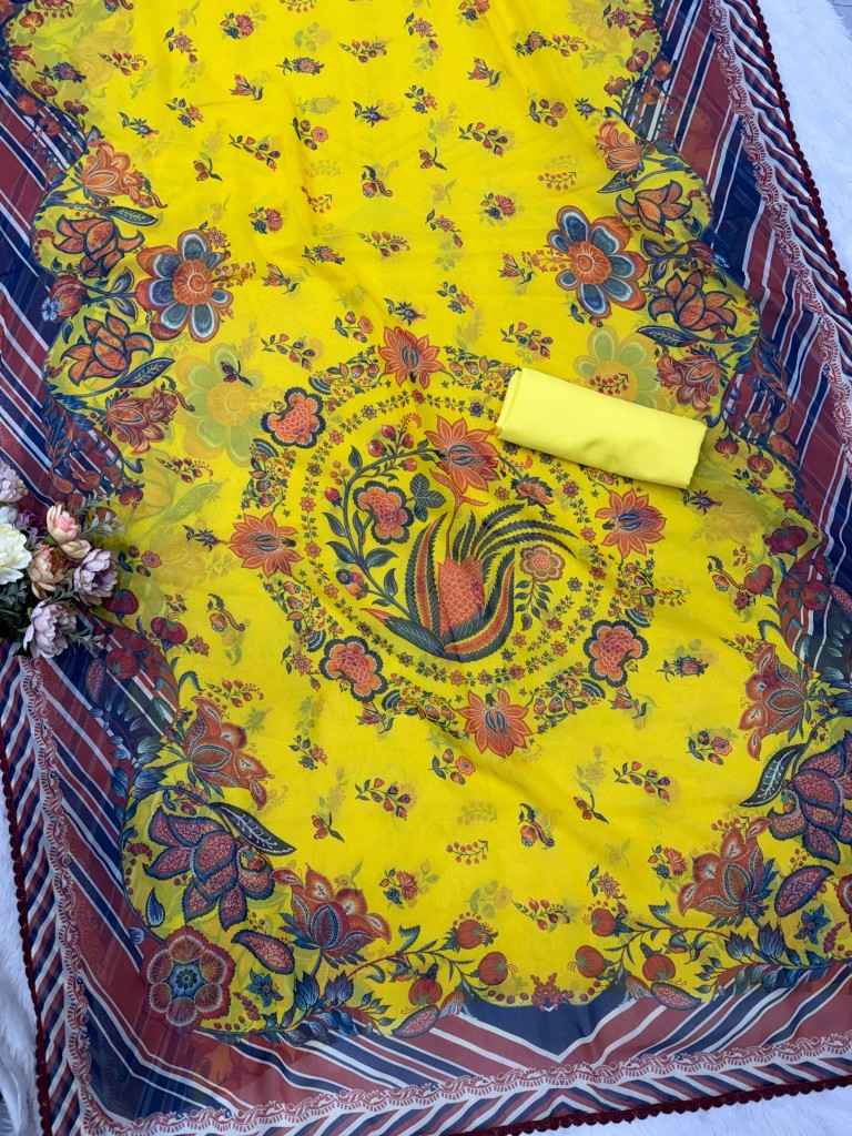 SOFT FOX GEORGETTE FANCY SAREE