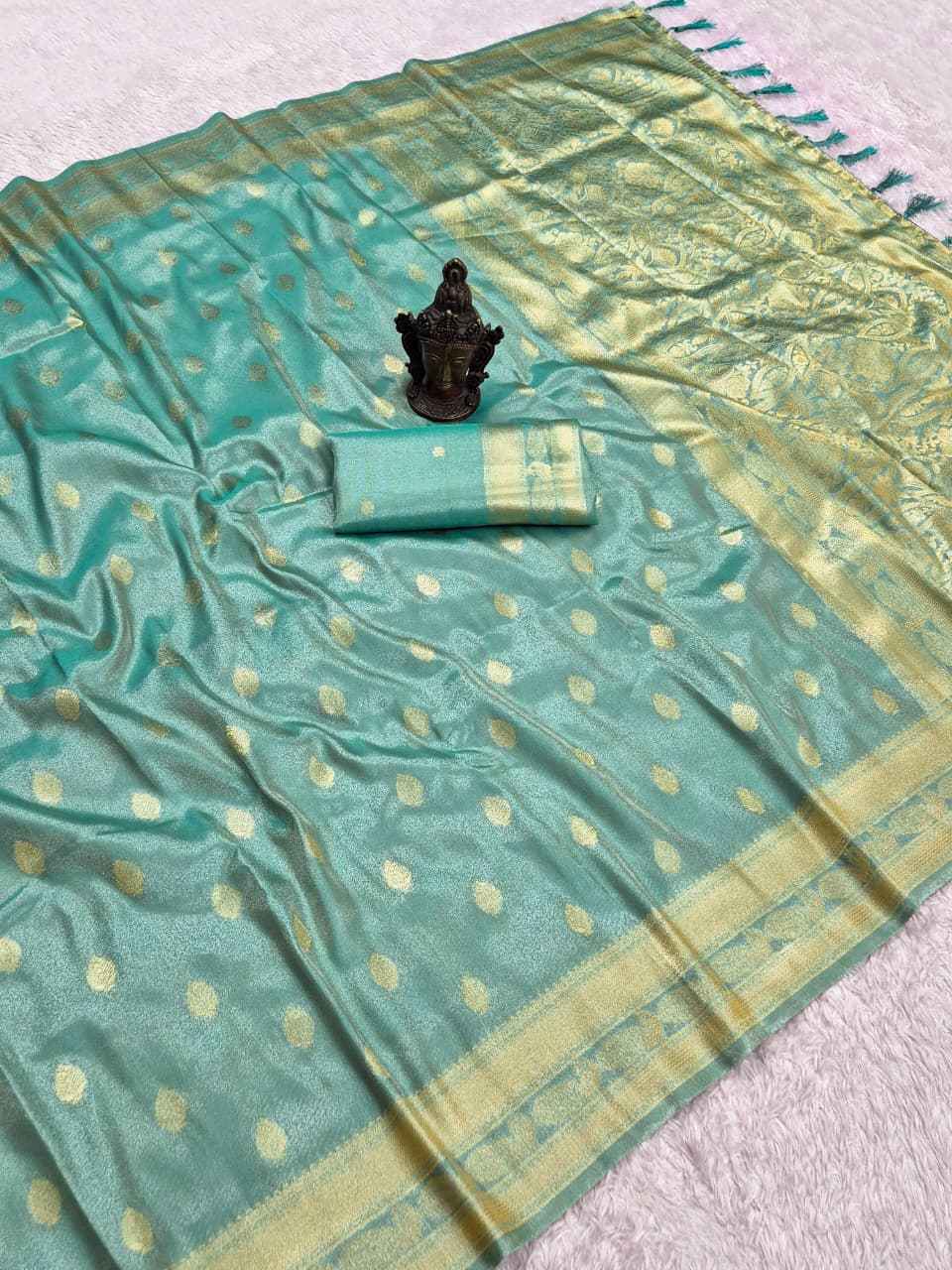 SOFT PURE BANARASI TISSUE SILK ZARI WEAVING SAREE