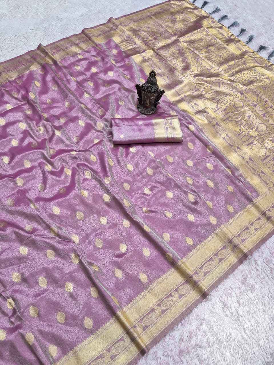 SOFT PURE BANARASI TISSUE SILK ZARI WEAVING SAREE
