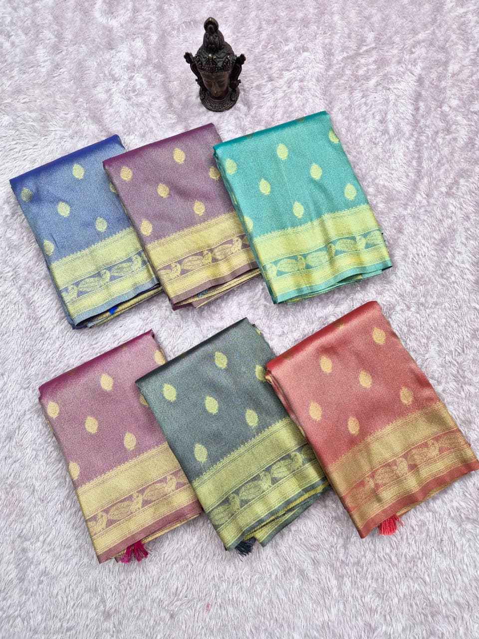 SOFT PURE BANARASI TISSUE SILK ZARI WEAVING SAREE