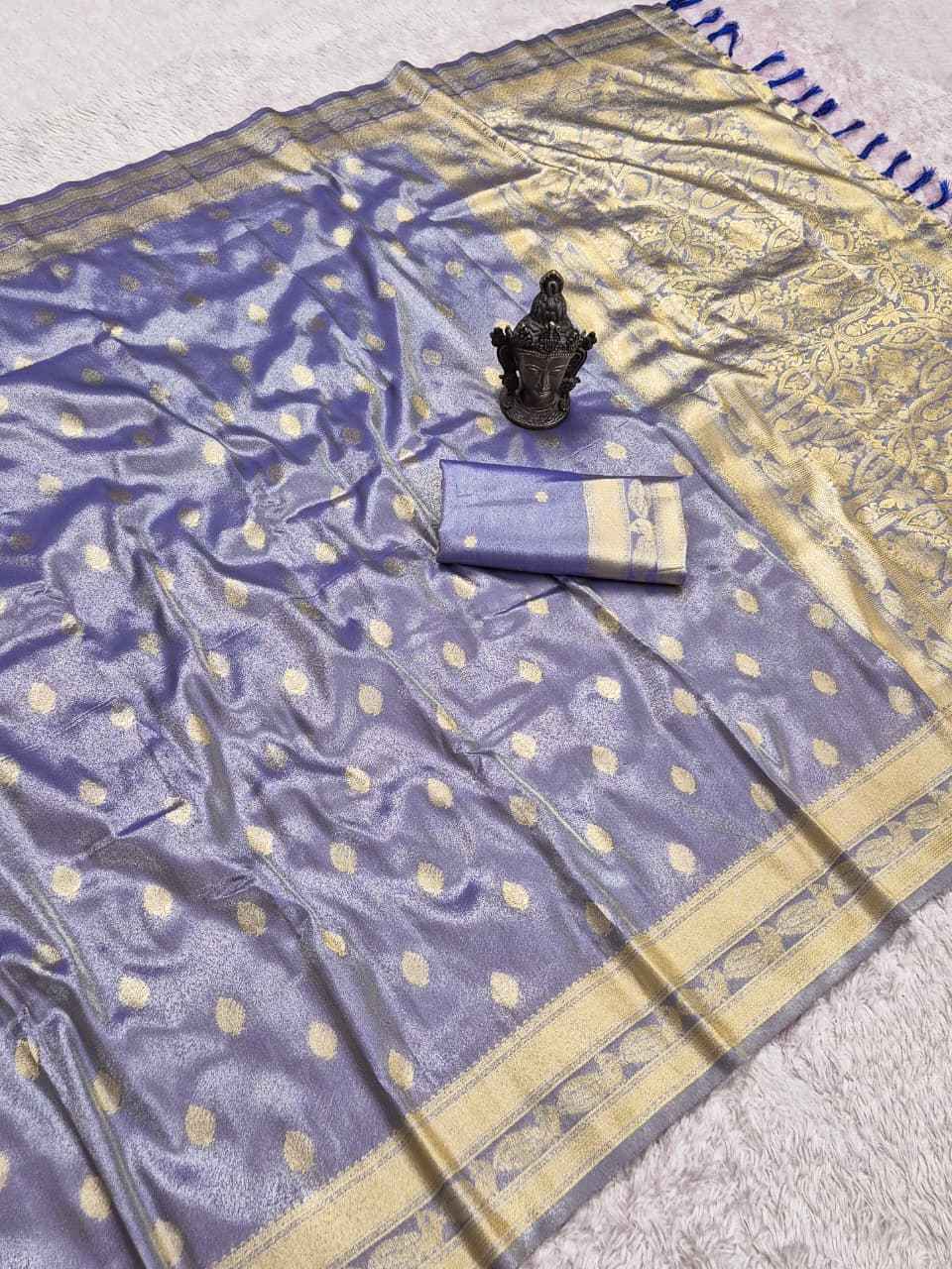 SOFT PURE BANARASI TISSUE SILK ZARI WEAVING SAREE
