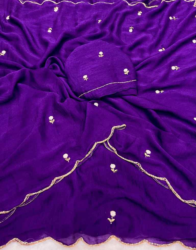 SOFT RANGOLI CRUSH CUTDANA HANDWORK SAREE