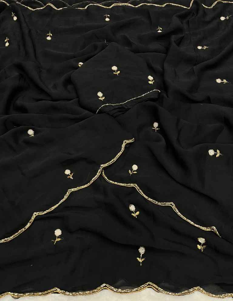 SOFT RANGOLI CRUSH CUTDANA HANDWORK SAREE