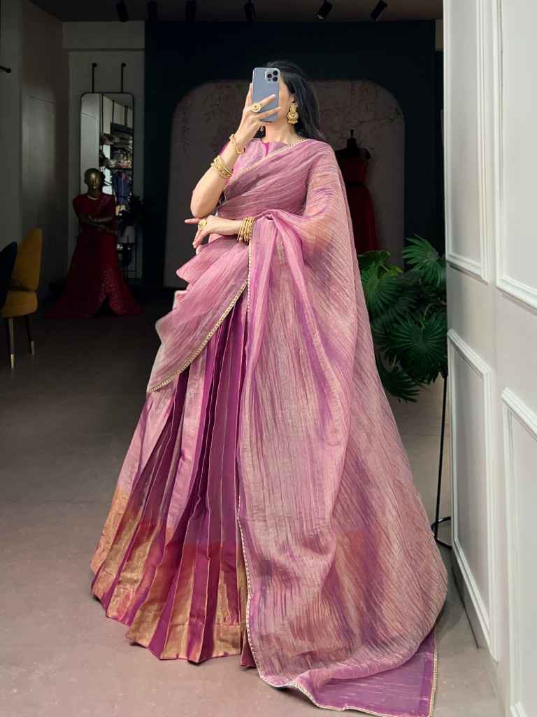 ZARI TISSUE ROYAL LEHENGA CHOLI 