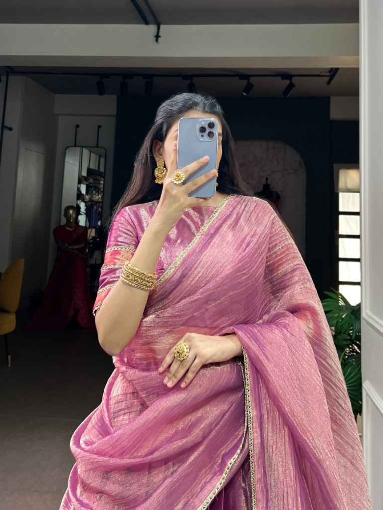 ZARI TISSUE ROYAL LEHENGA CHOLI 