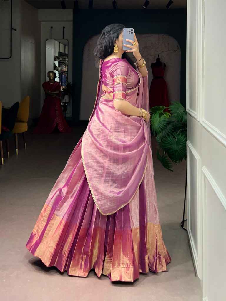 ZARI TISSUE ROYAL LEHENGA CHOLI 