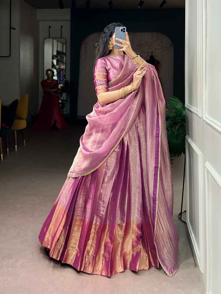 ZARI TISSUE ROYAL LEHENGA CHOLI 